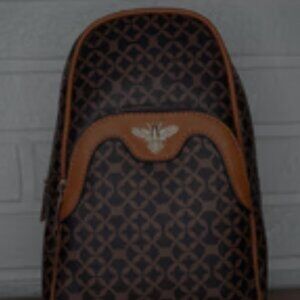 ISO Deluxity Black/Brown Bee Charm Sling